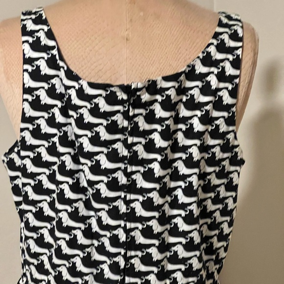 Retrolicious Pin-Up Dachshund Wiener Dog Dress Fit and Flare Style Size XL - Picture 2 of 9